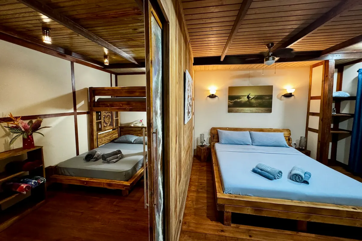 Zwei Schlafzimmer im Jungle House, Platz für Familien, Bocas del Toro